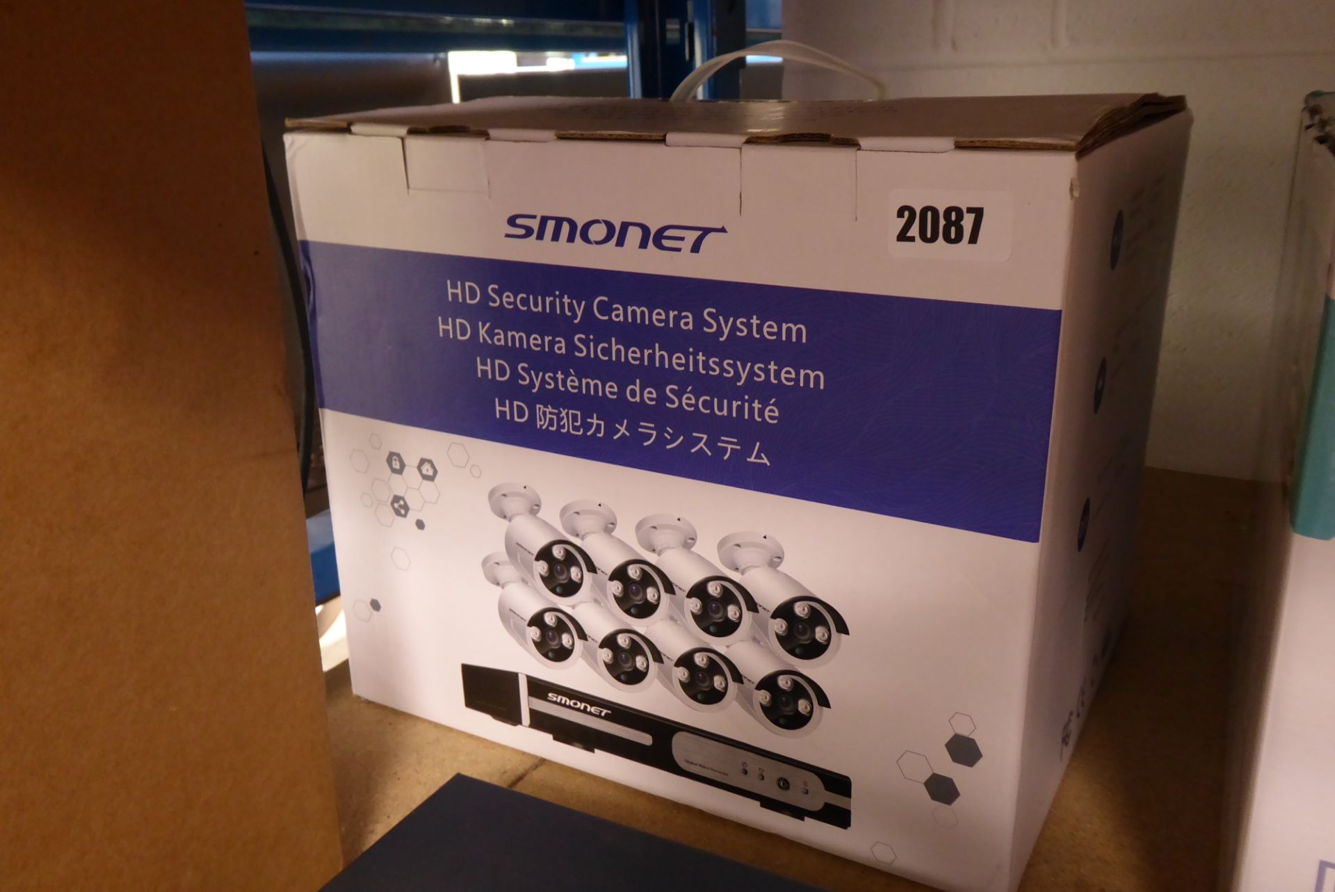 Smonet HD security camera system in box