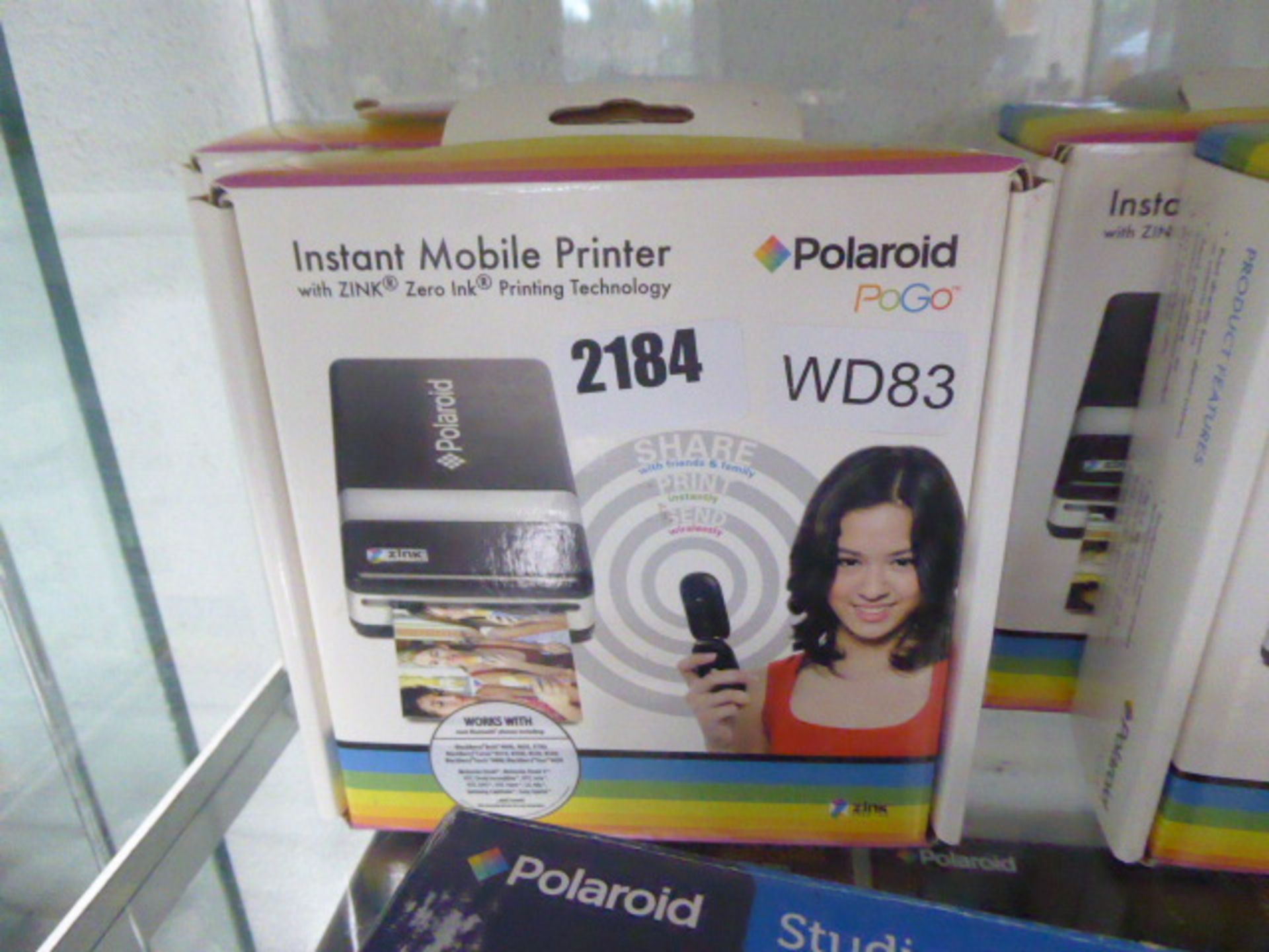2 Polaroid Pogo mobile printers in boxes