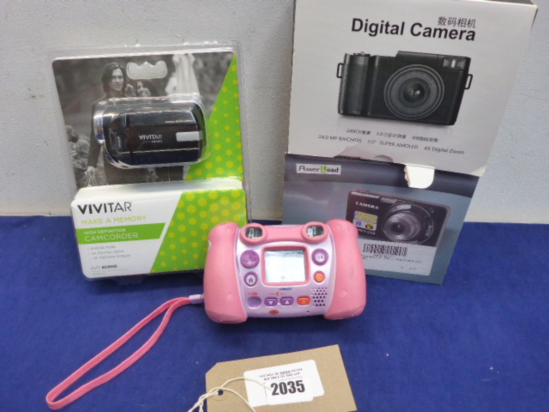 Various digital cameras and digital camcorder, Vtech, Vivitar,etc.