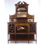 A 19th century rosewood credenza,