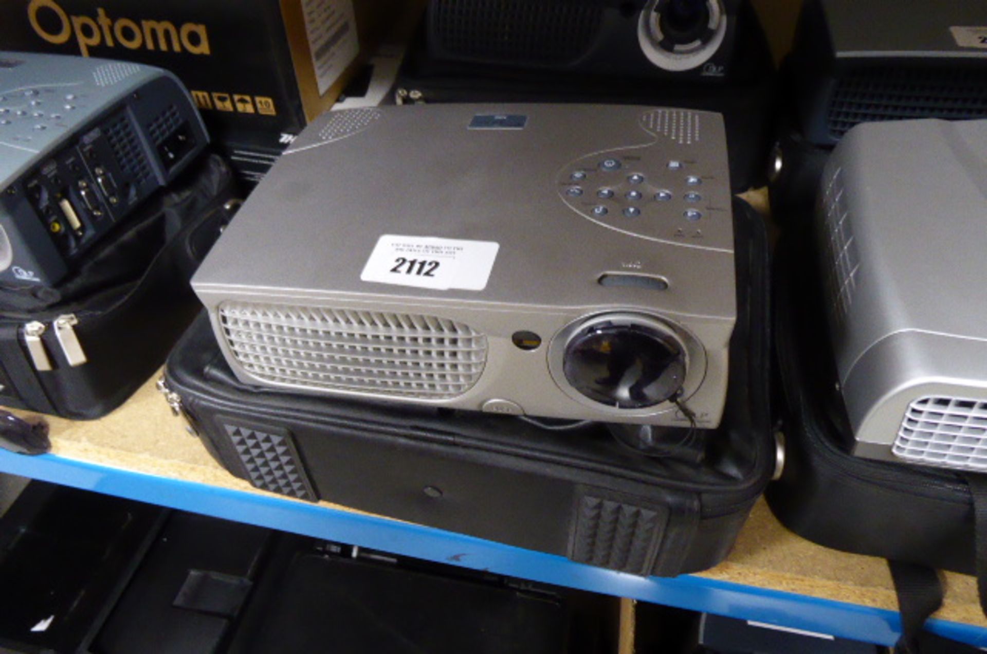 Optima H50 projector with carry case