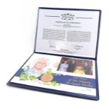The Westminster Collection Royal Family Set: The Queen Mother's 100th Birthday gold coin cover