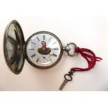 A late 19th/early 20th century metalware cased full hunter pocket watch by Blondel,