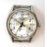 A gentleman's stainless steel cased automatic wristwatch movement by Heuer,