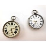A late 19th century open face English lever pocket watch,