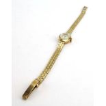 A ladies 9ct yellow gold 'Star' wristwatch by Bentima,