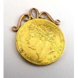 A George sovereign dated 1821,