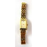 A ladies 9ct yellow gold wristwatch by Accurist,