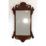 A George II-type wall mirror,