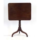 A Georgian mahogany occasional table,