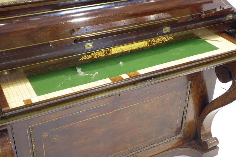 An upright combined barrel piano by Henderson, London, later converted into a bookcase, - Image 3 of 3