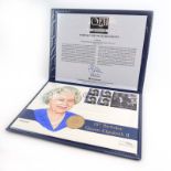 The Westminster Collection Royal Family Set: The Queen Elizabeth II's 75th Birthday gold coin cover