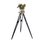 A late 19th century brass precision theodolite by Carl Bamberg, Friedenau, No.