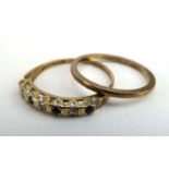 A 14ct yellow gold wedding band,
