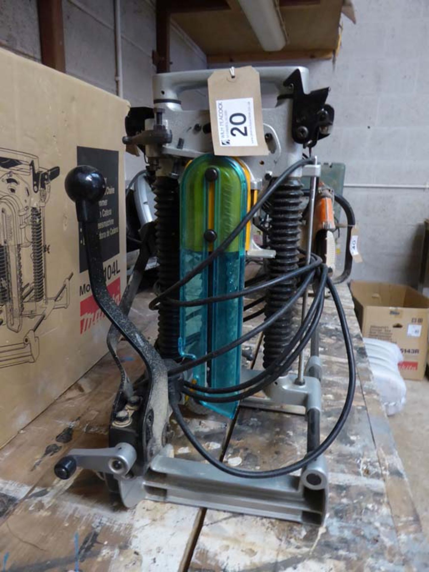 Makita model 7104L single phase electric chain morticer with original box, serial No: 12215, year - Image 3 of 3