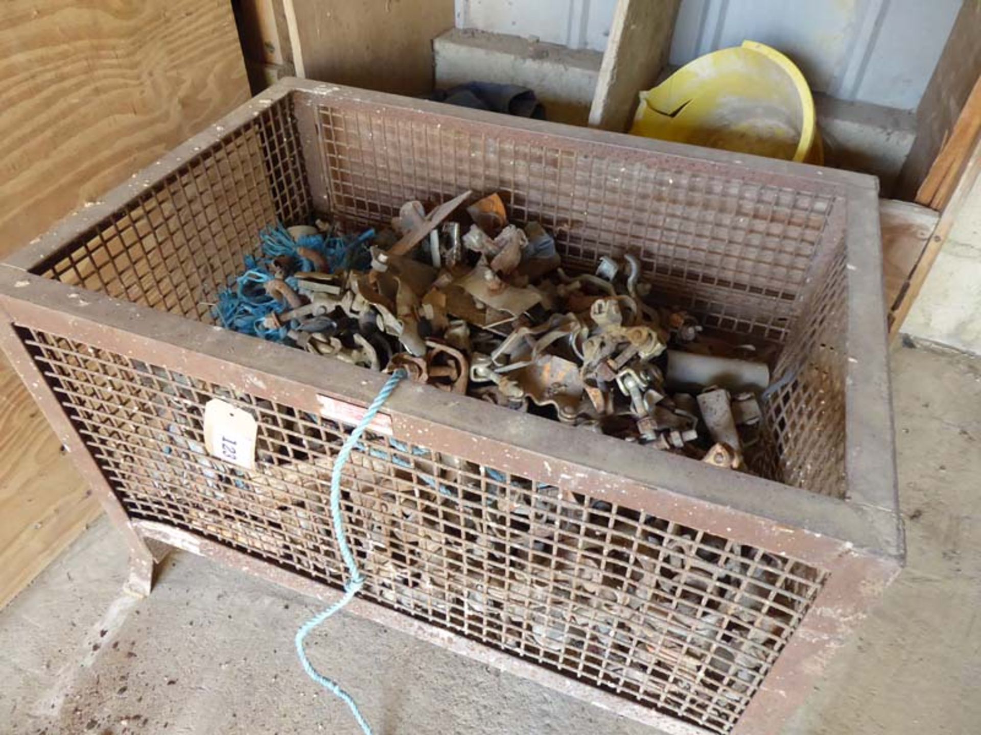 Stillage of scaffold clips together with various feet