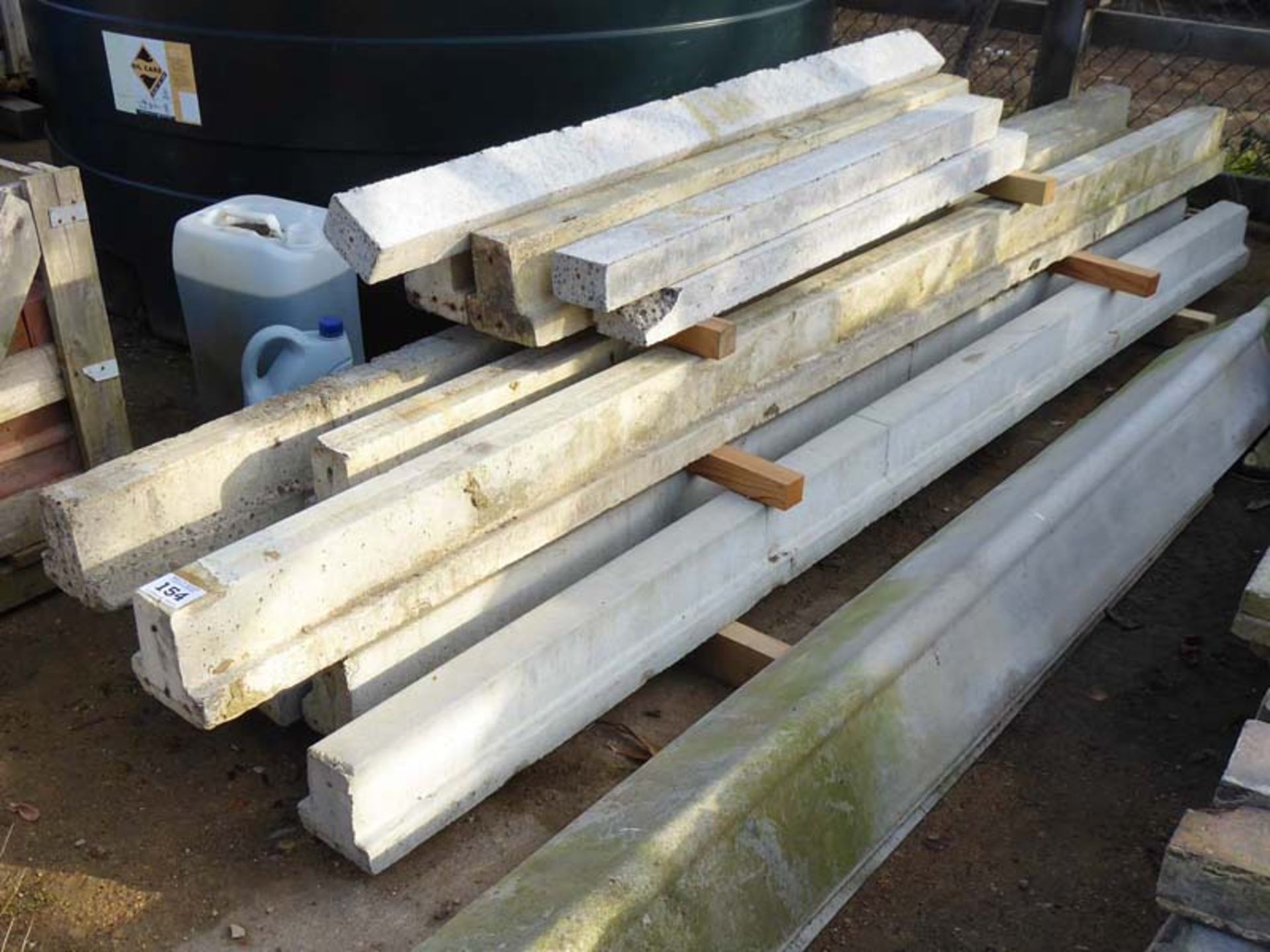 Pallet of concrete floor beams