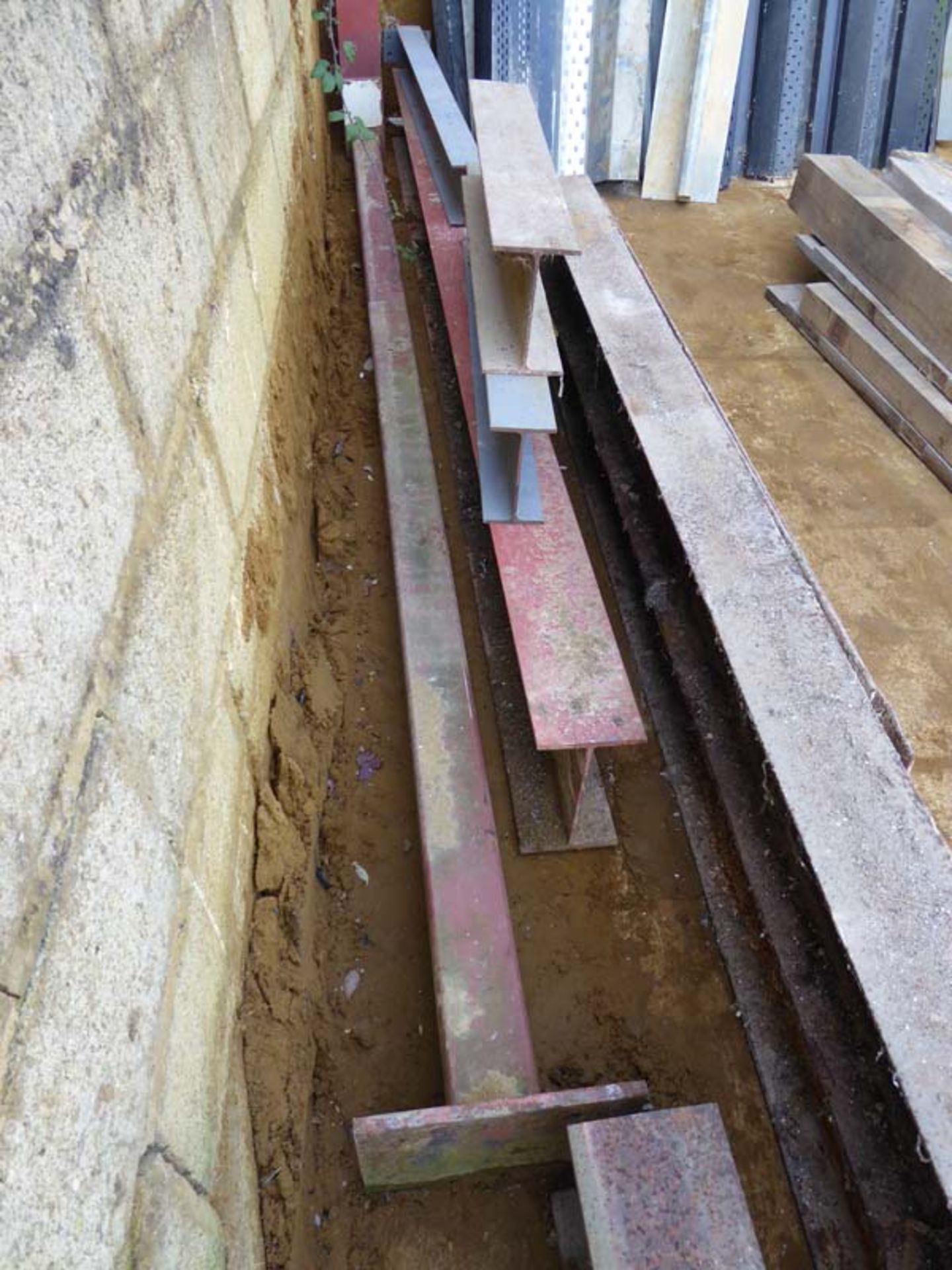 Range of various RSJ's, box section stanchion, angle and other steel off cuts - Image 2 of 2