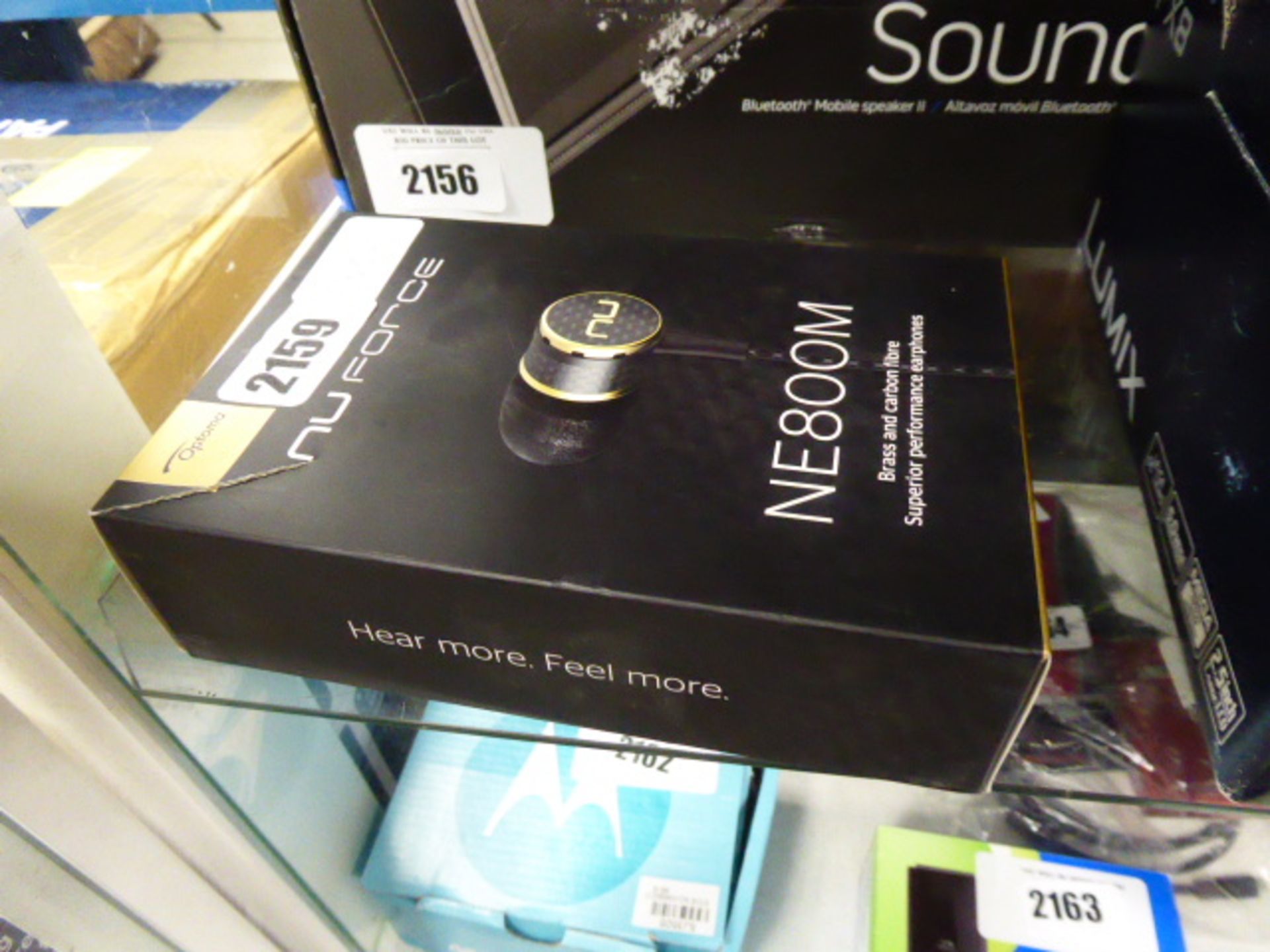 Optima Newforce NE800M earphones in box