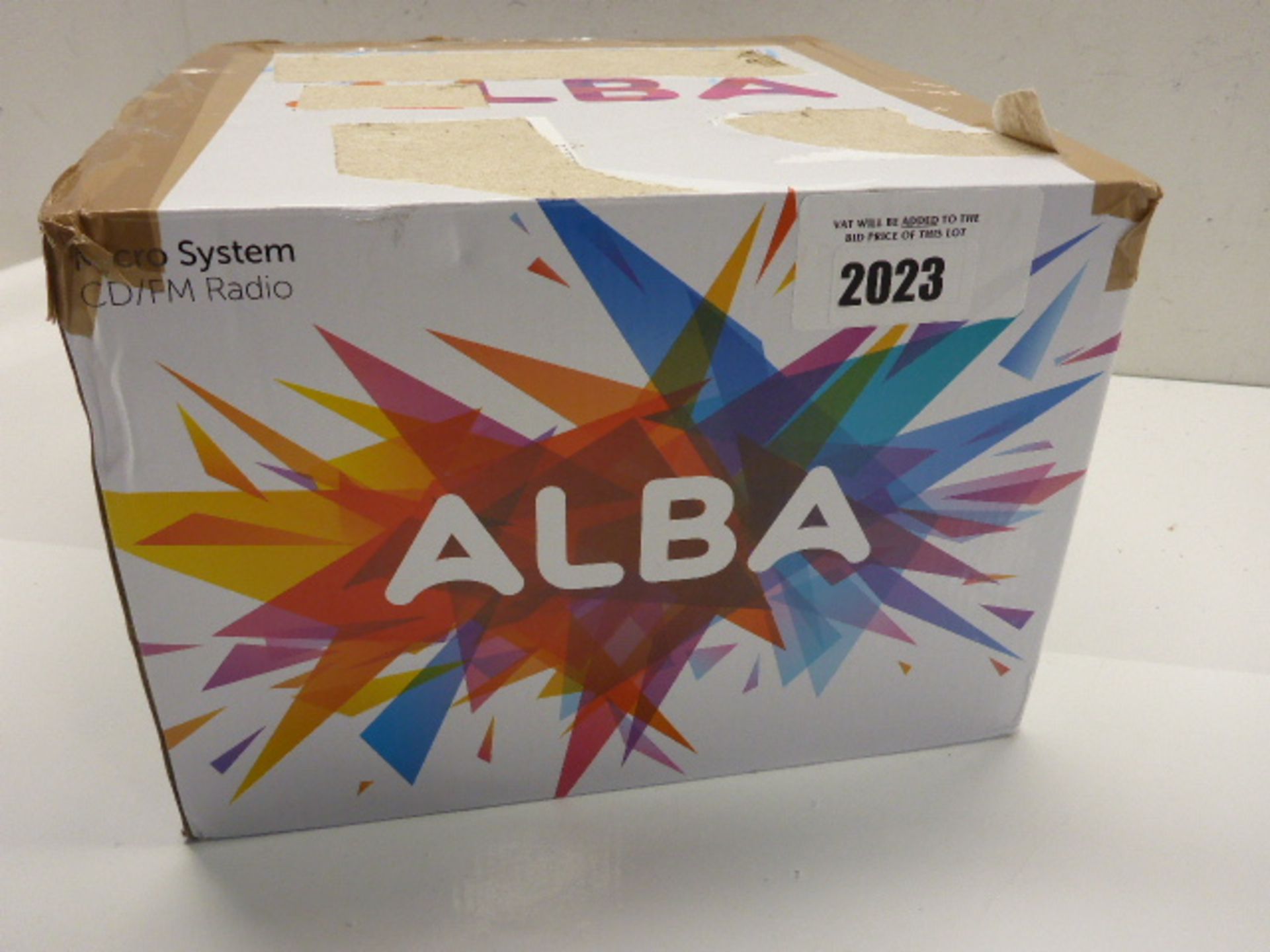 Alba CD-FM radio in box.