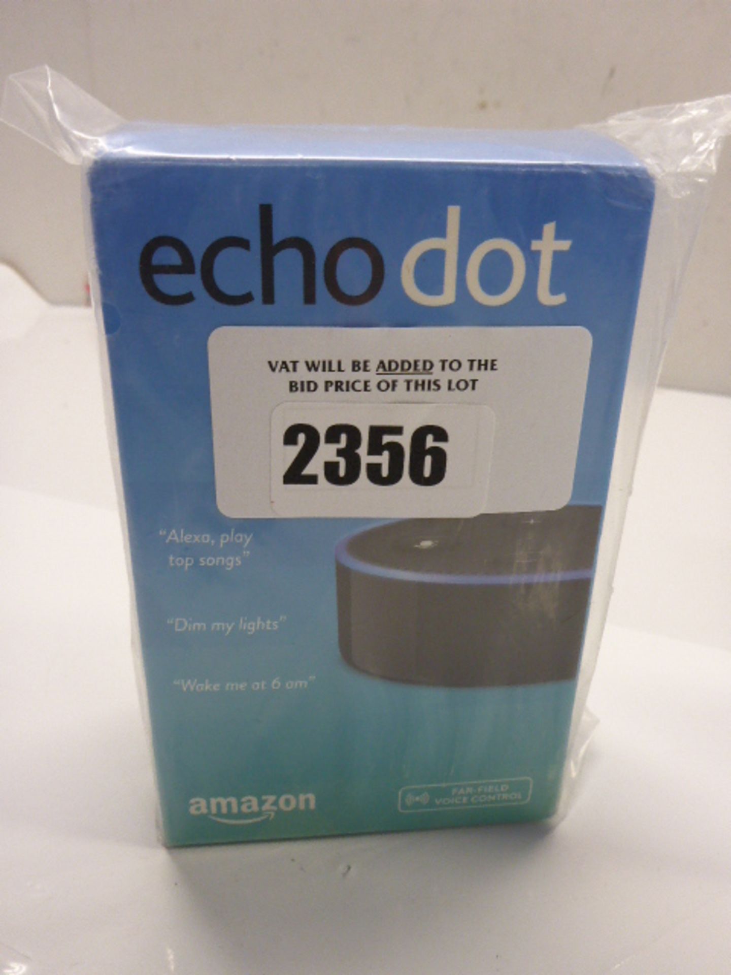 Amazon echo dot smart speaker.