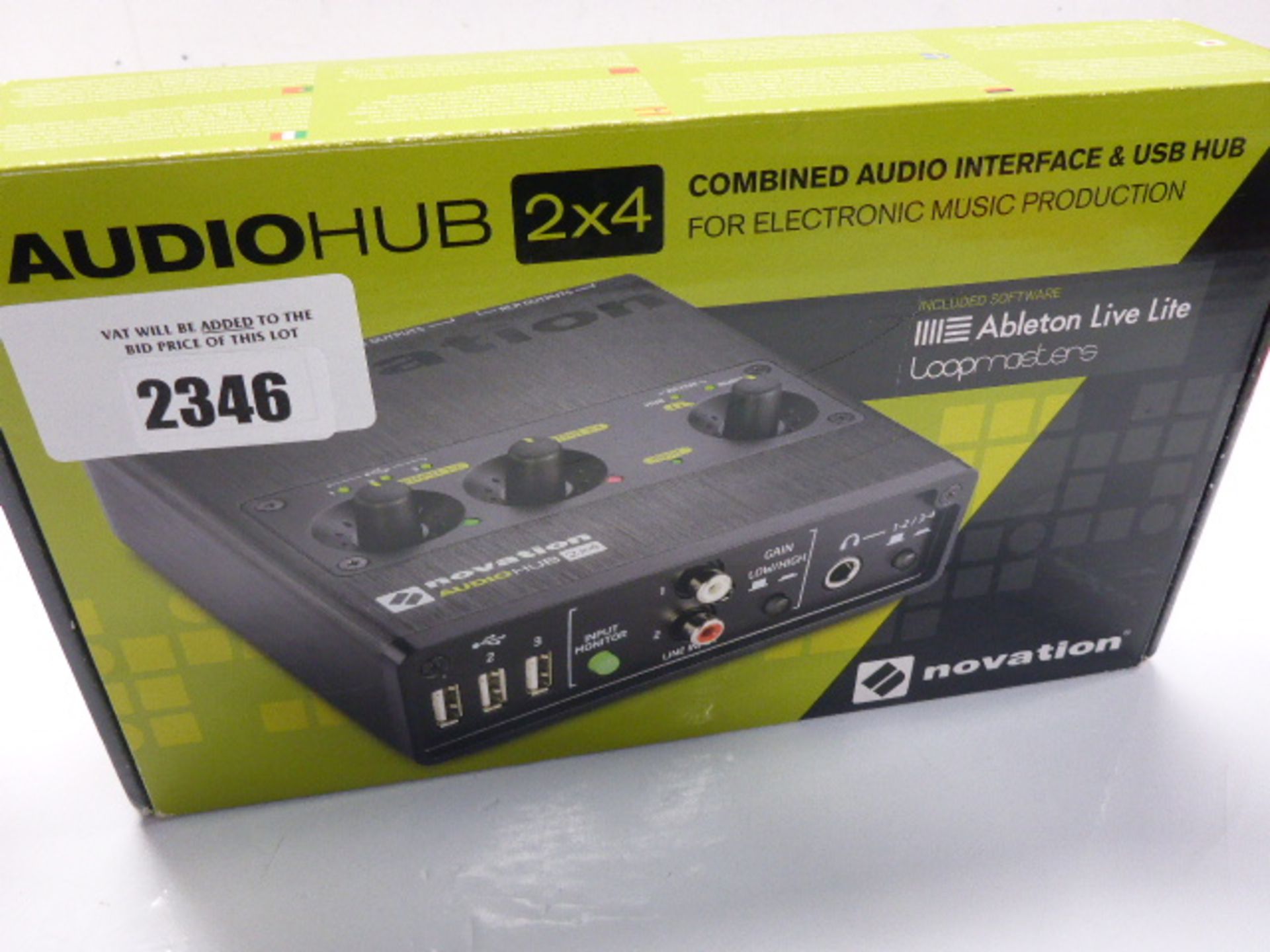 Novation Audiohub 2x4 combined audio interface & usb hub.