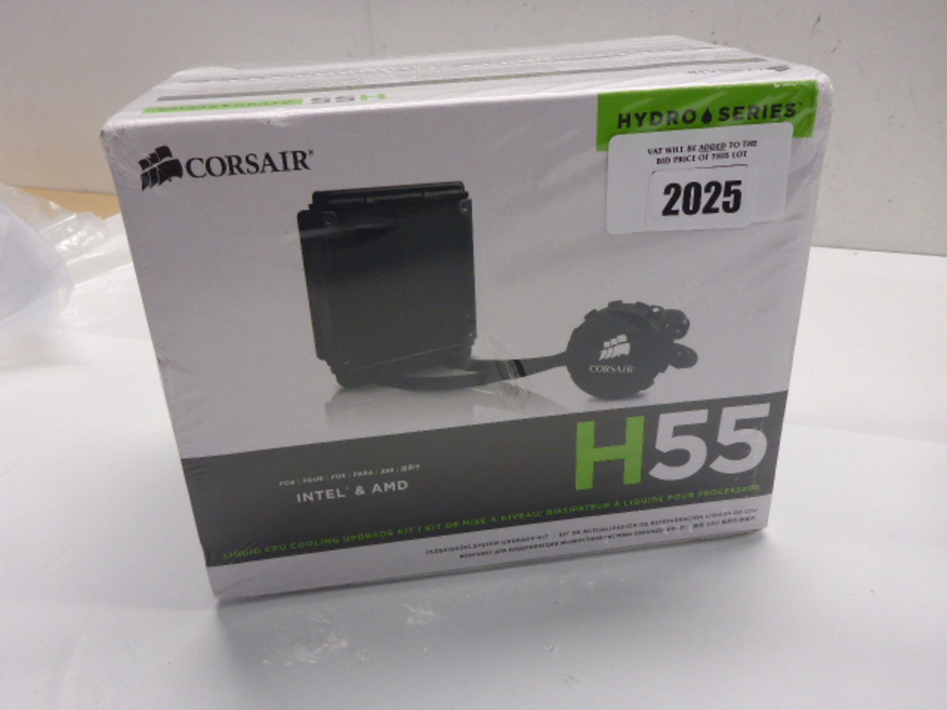 Corsair H55 AMD cpu cooler sealed in box.