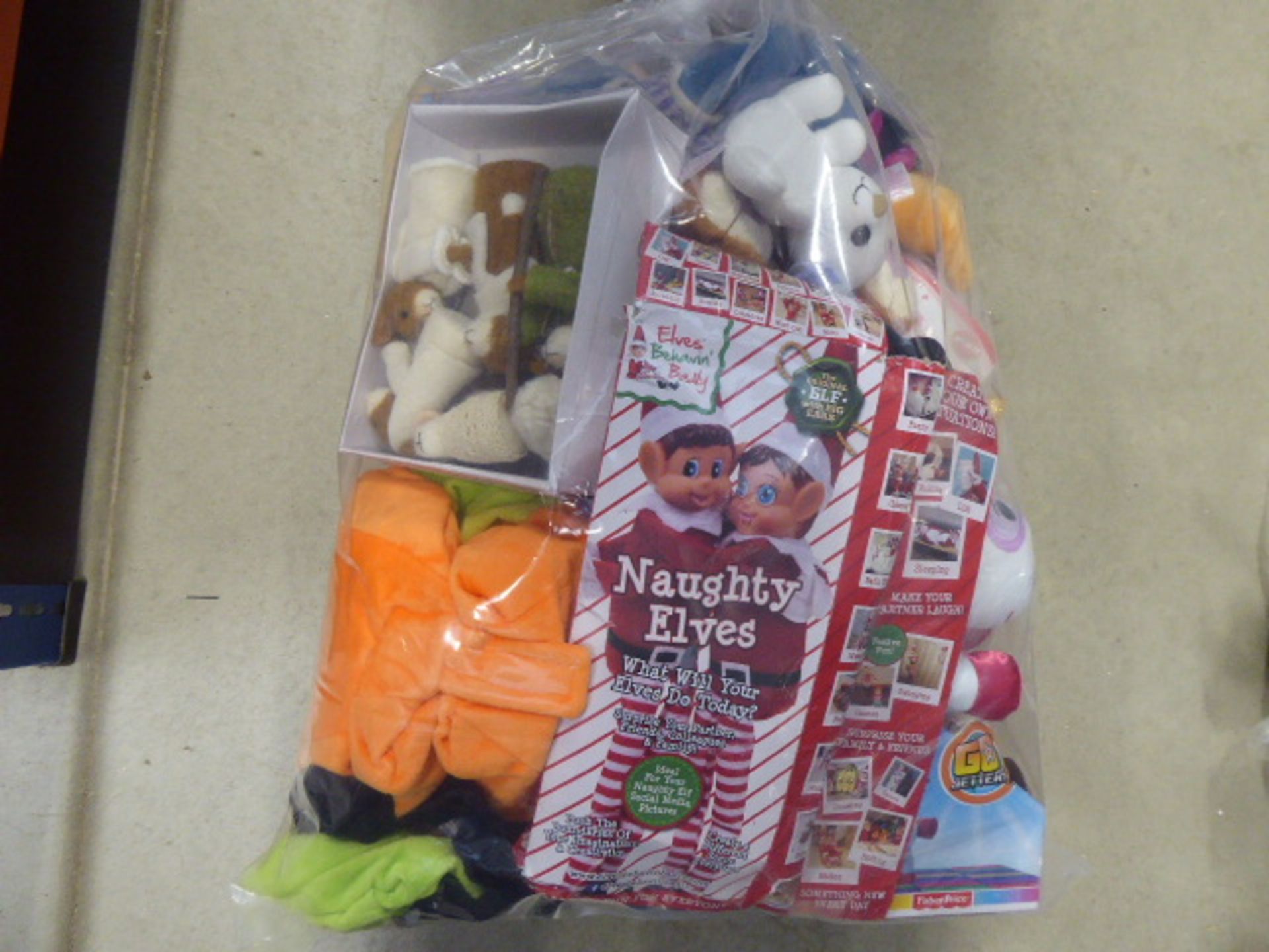 Cabbage Patch doll, Naughty Elves and selection of soft cuddly toys