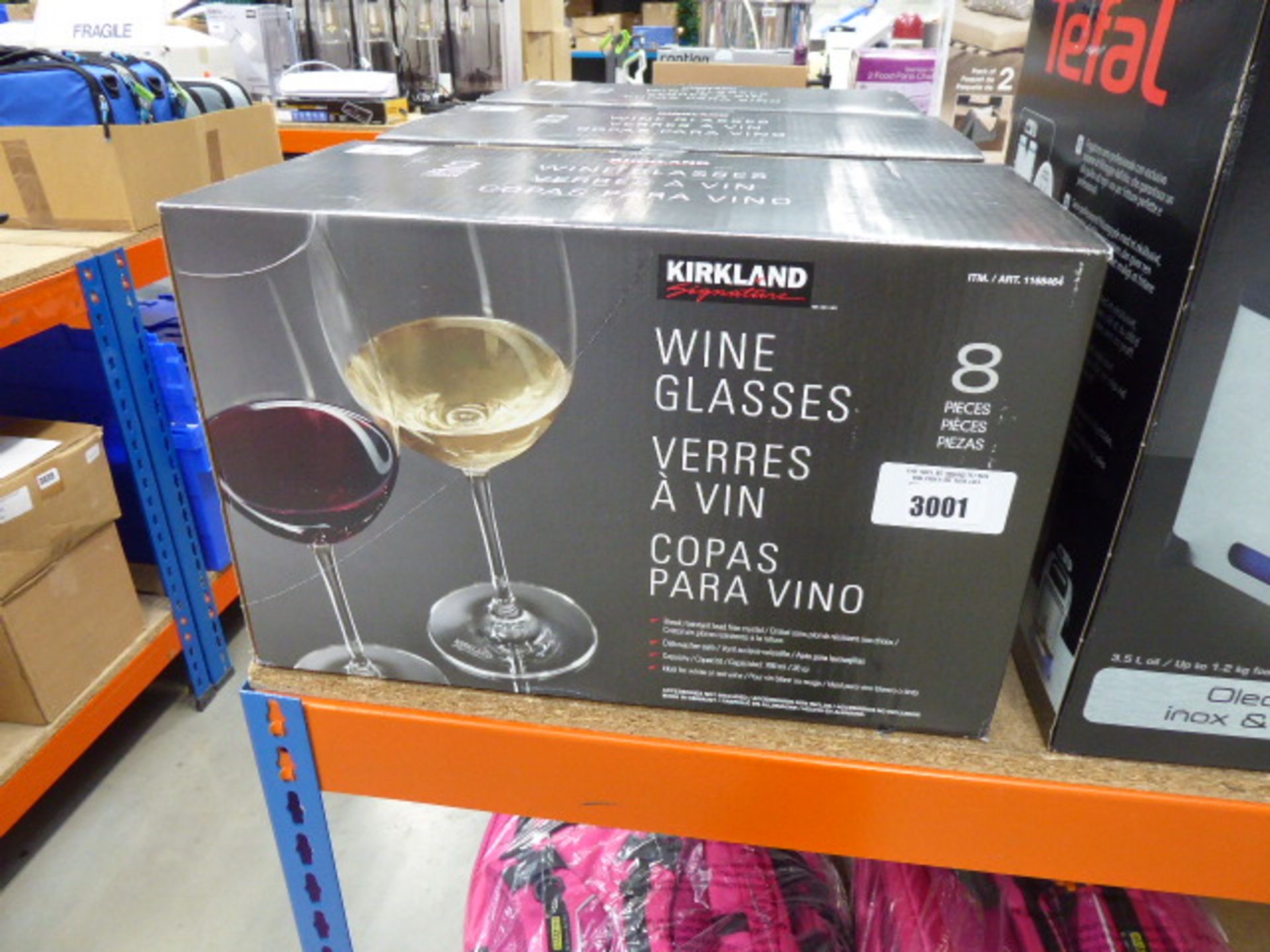 Boxed Kirkland wine glass set