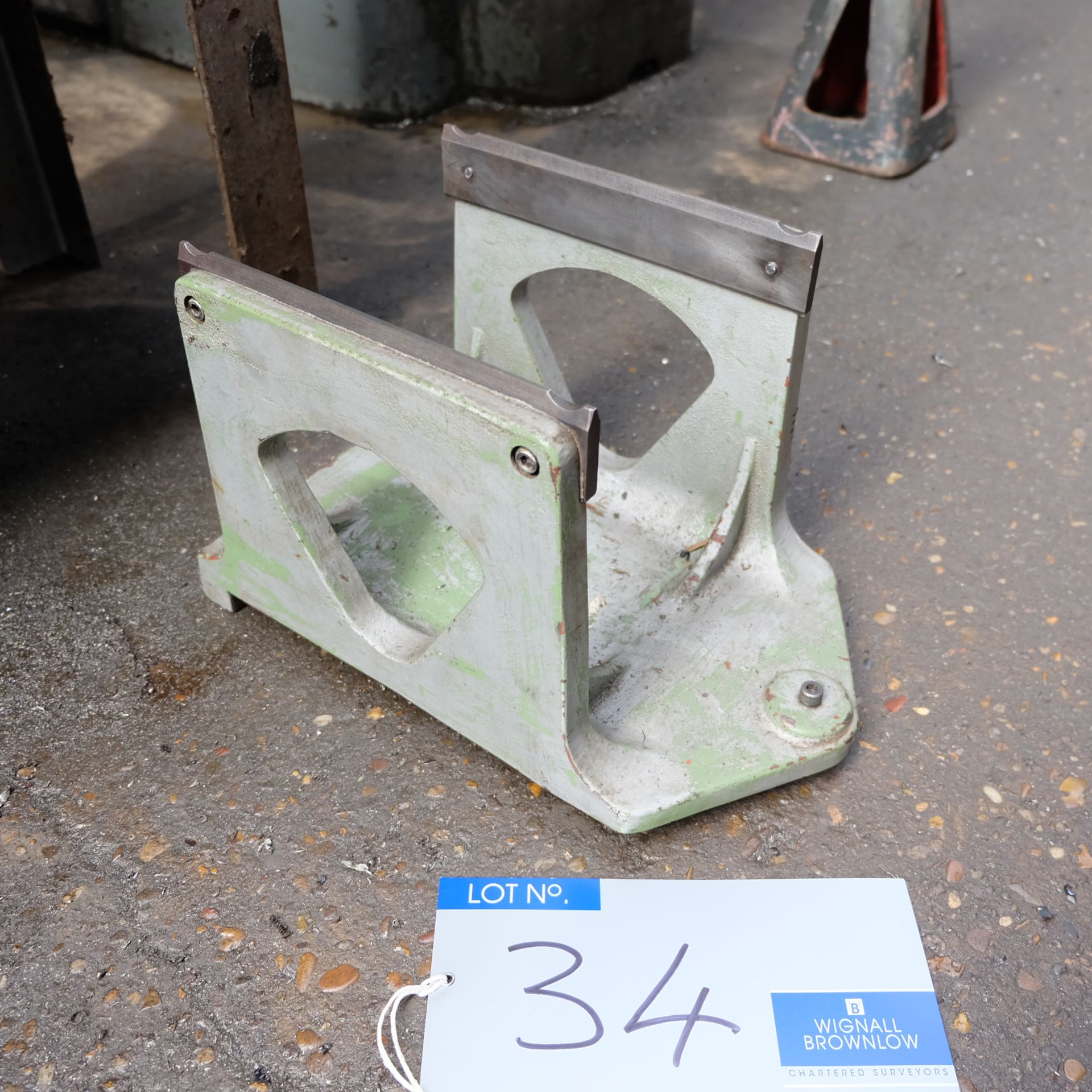 A Grinding Wheel Balancing Unit: 8in centre height, 6.5in between uprights.