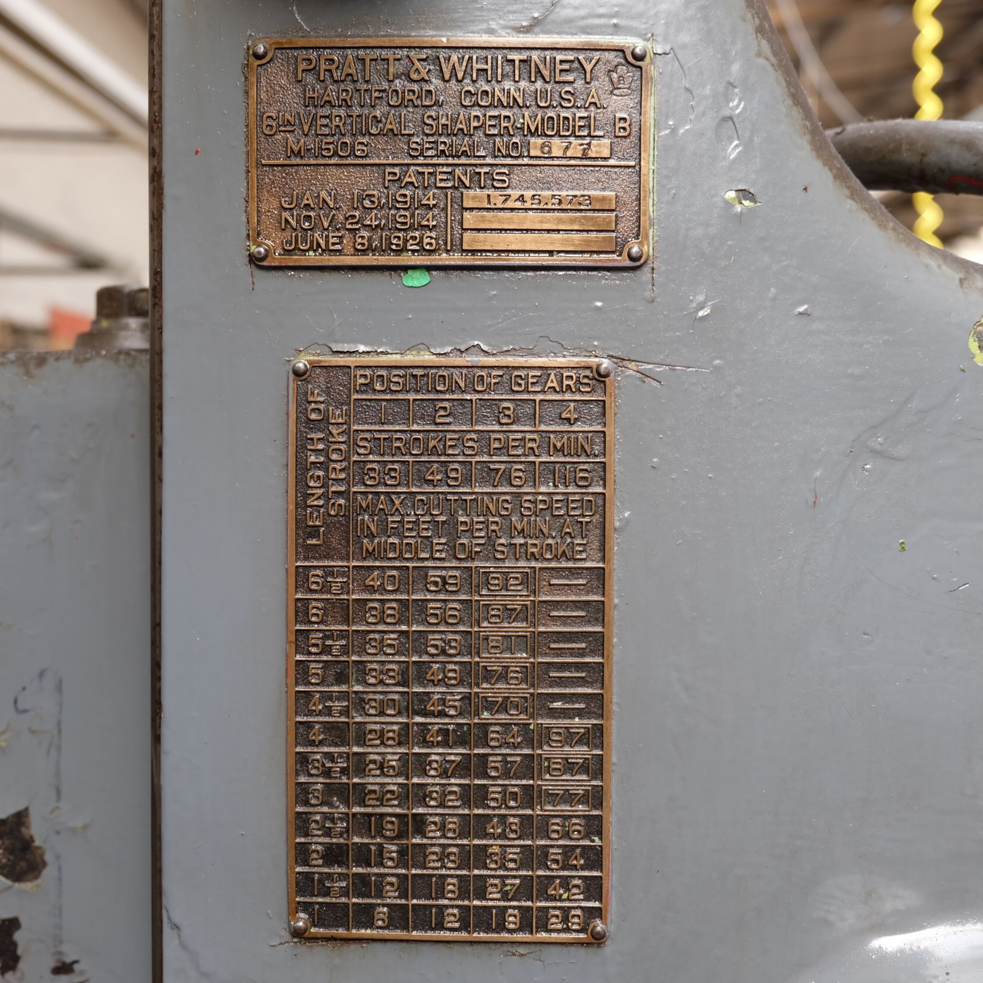 A Pratt and Whitney Model B 6in Toolroom Slotting Machine, 19.5in dia table with machine light. - Image 5 of 5