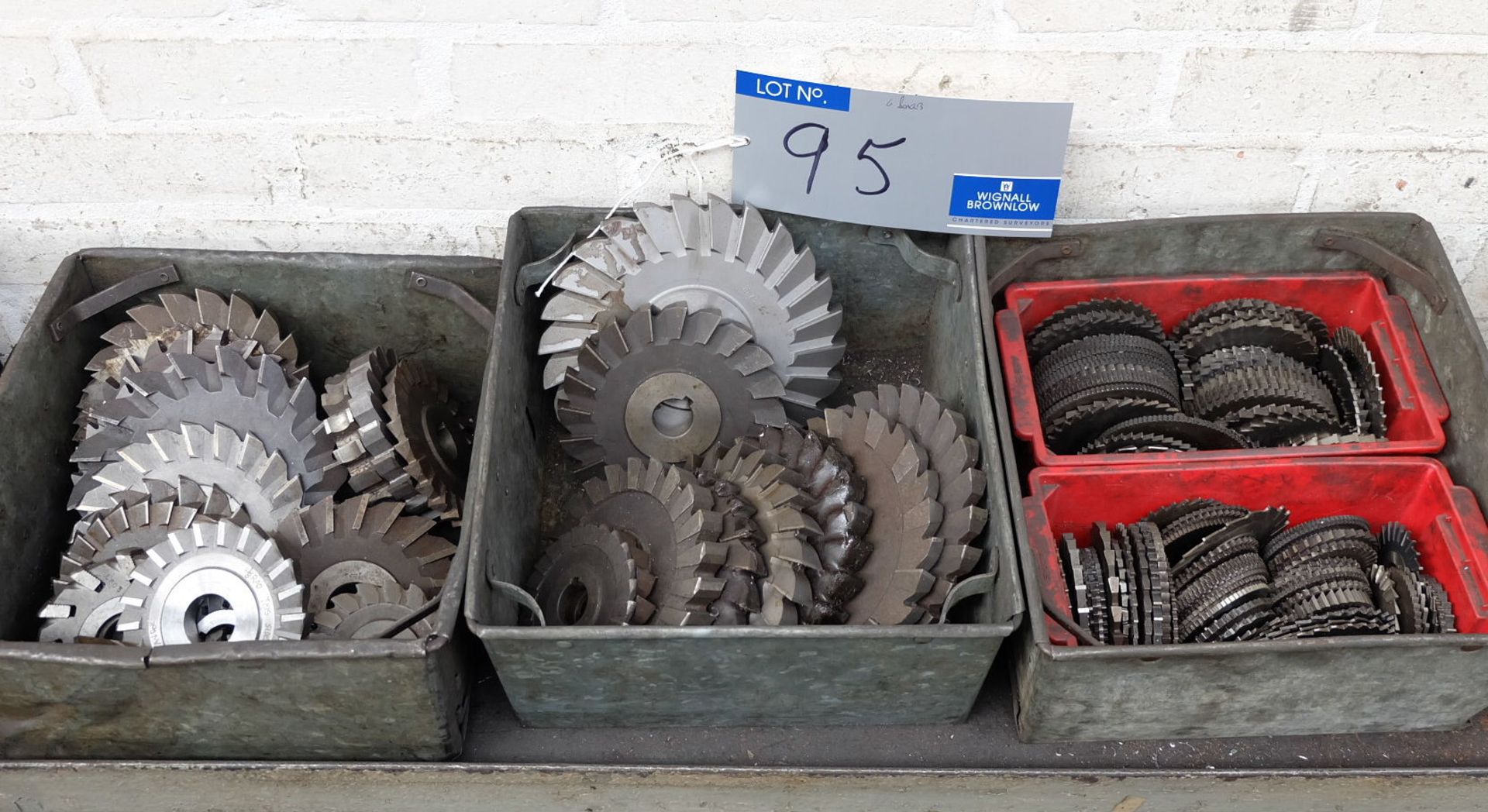 Assorted Slitting Saws and Milling Cutters in 6 boxes.