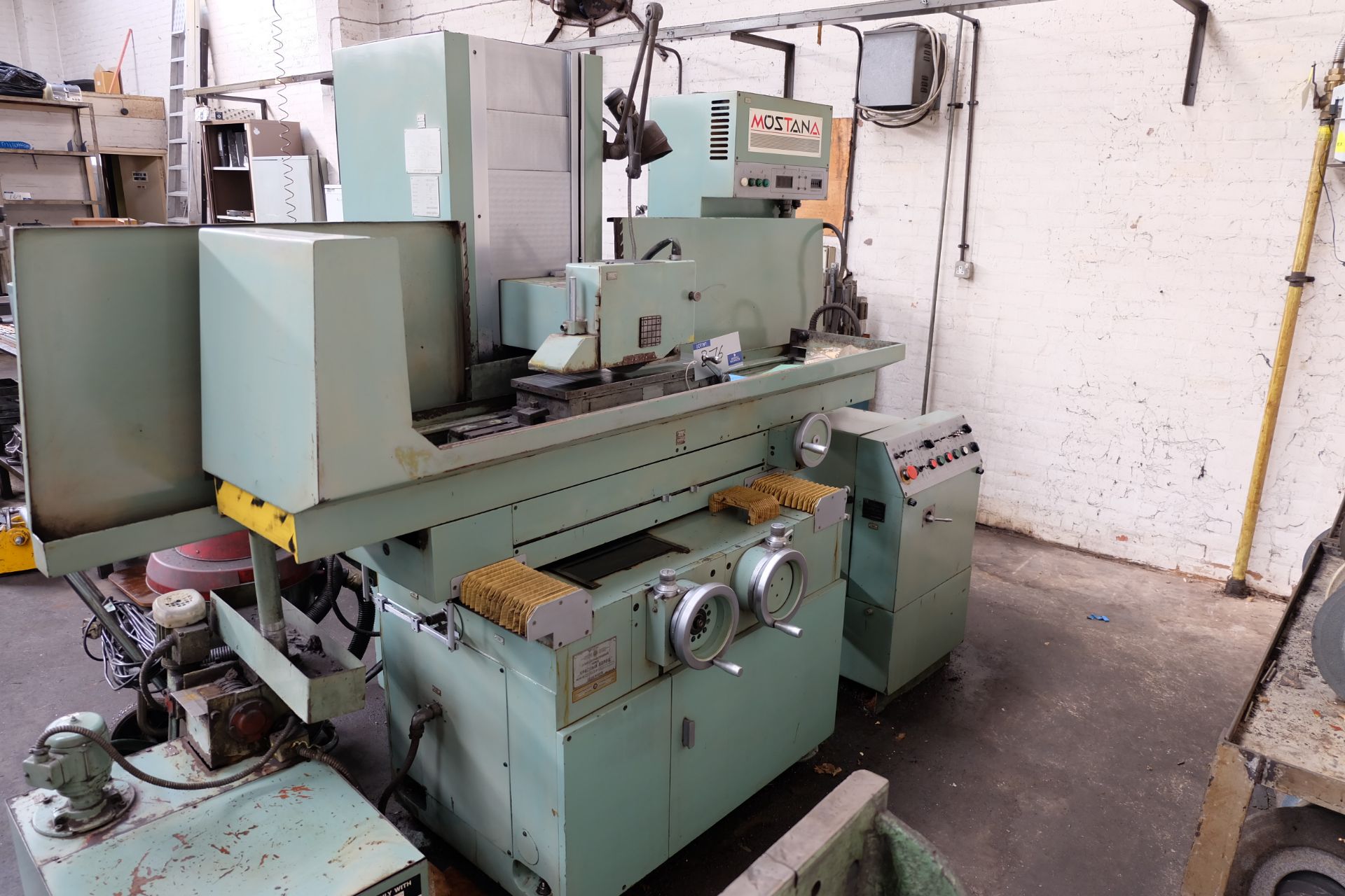 A Mostana Automatic Horizontal Surface Grinding Machine: 24in x 8in with coolant. - Image 3 of 8