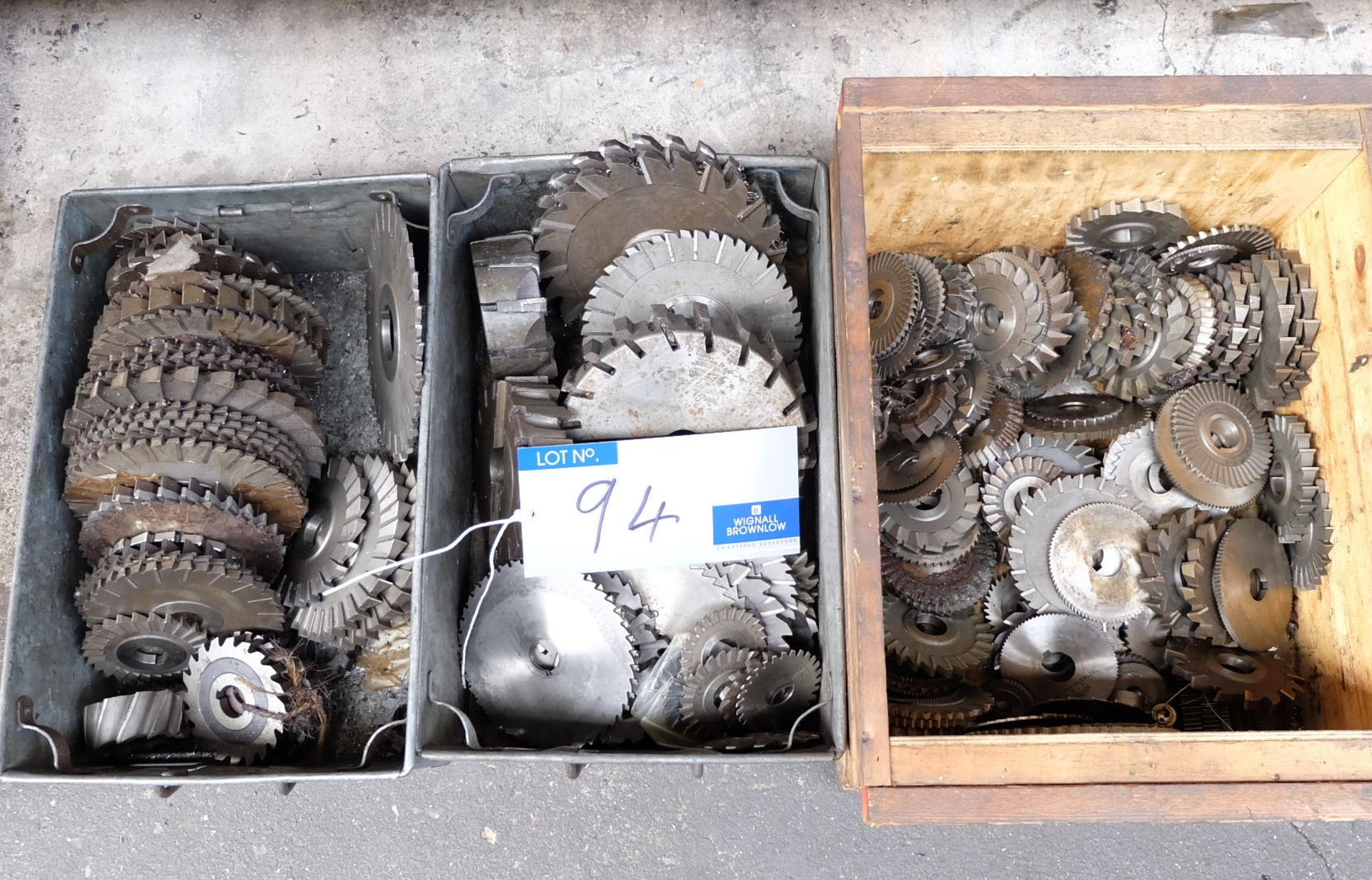 Assorted Slitting Saws and Milling Cutters in 3 boxes.