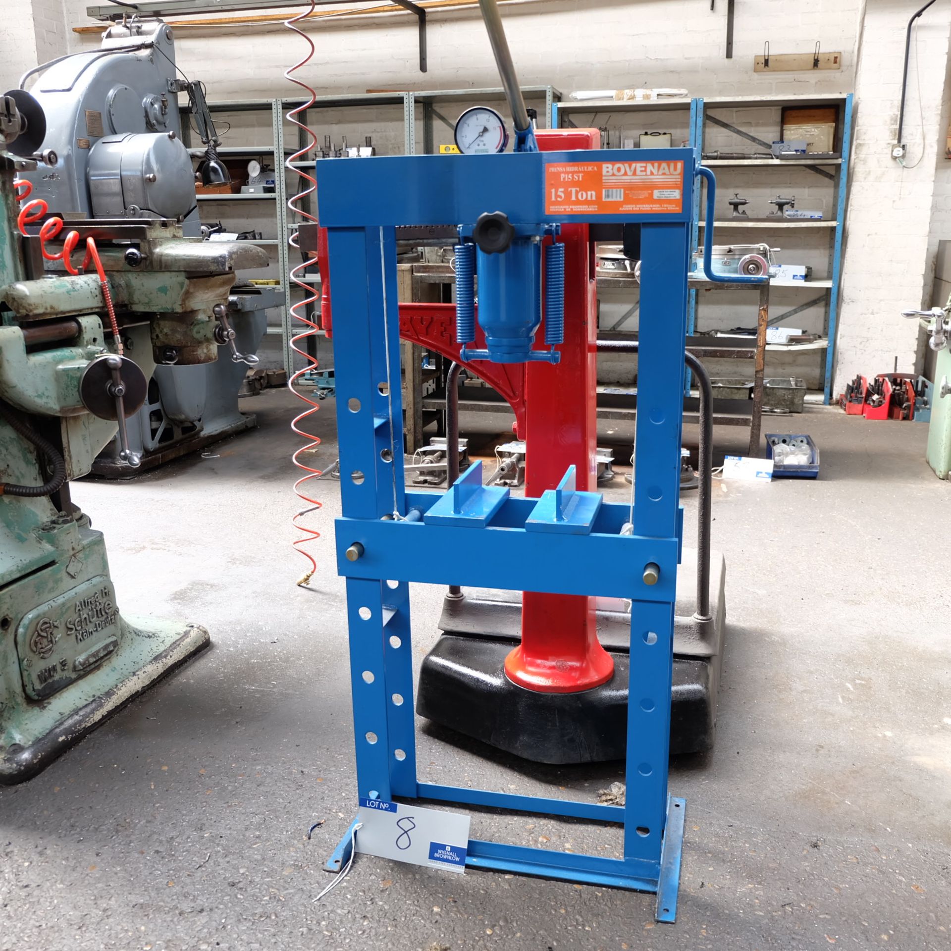 A Bovenau PST15ST 15 ton Hydraulic Workshop Press. - Image 2 of 4