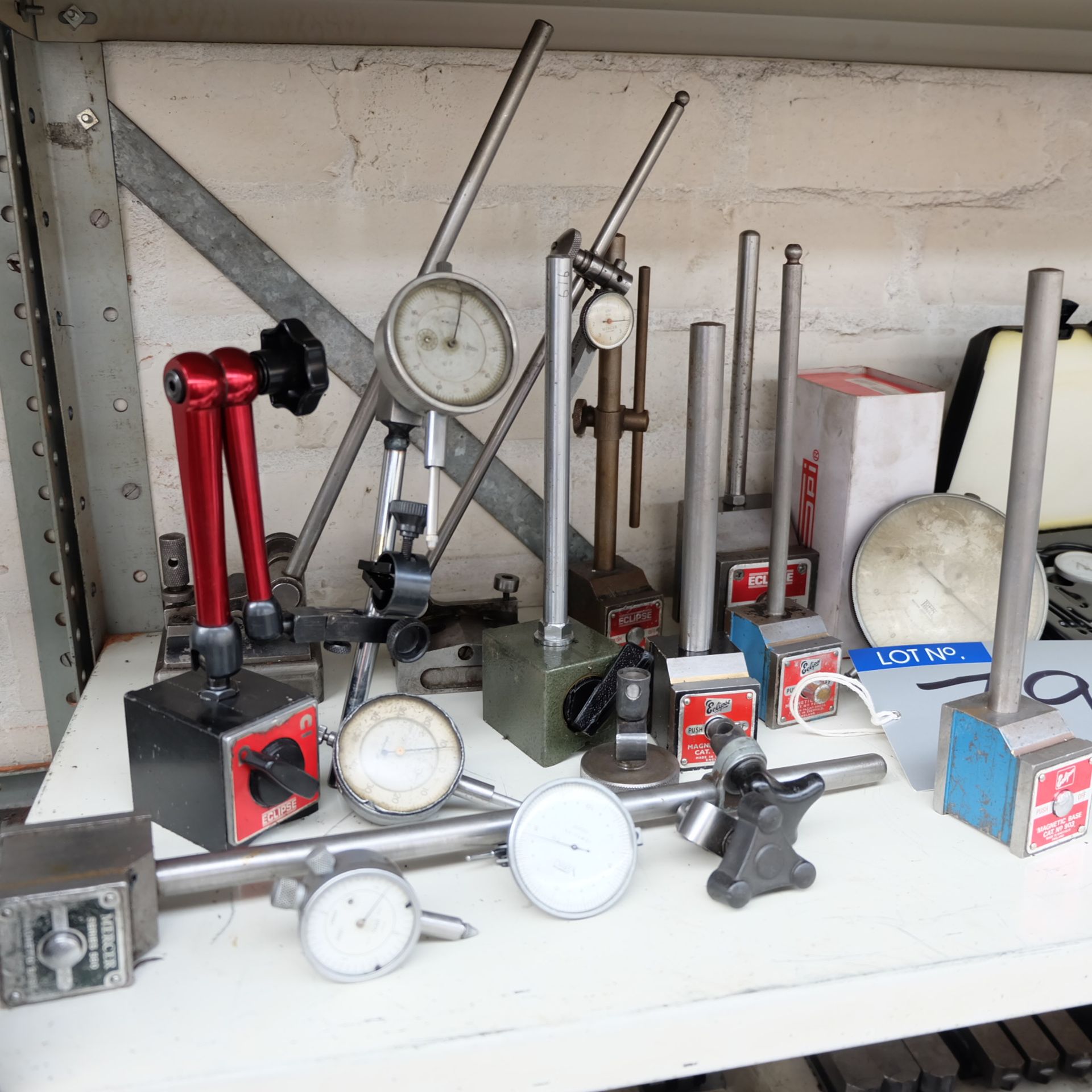 8 Magnetic Bases with Dial Gauges and Sundry Equipment. - Image 2 of 3