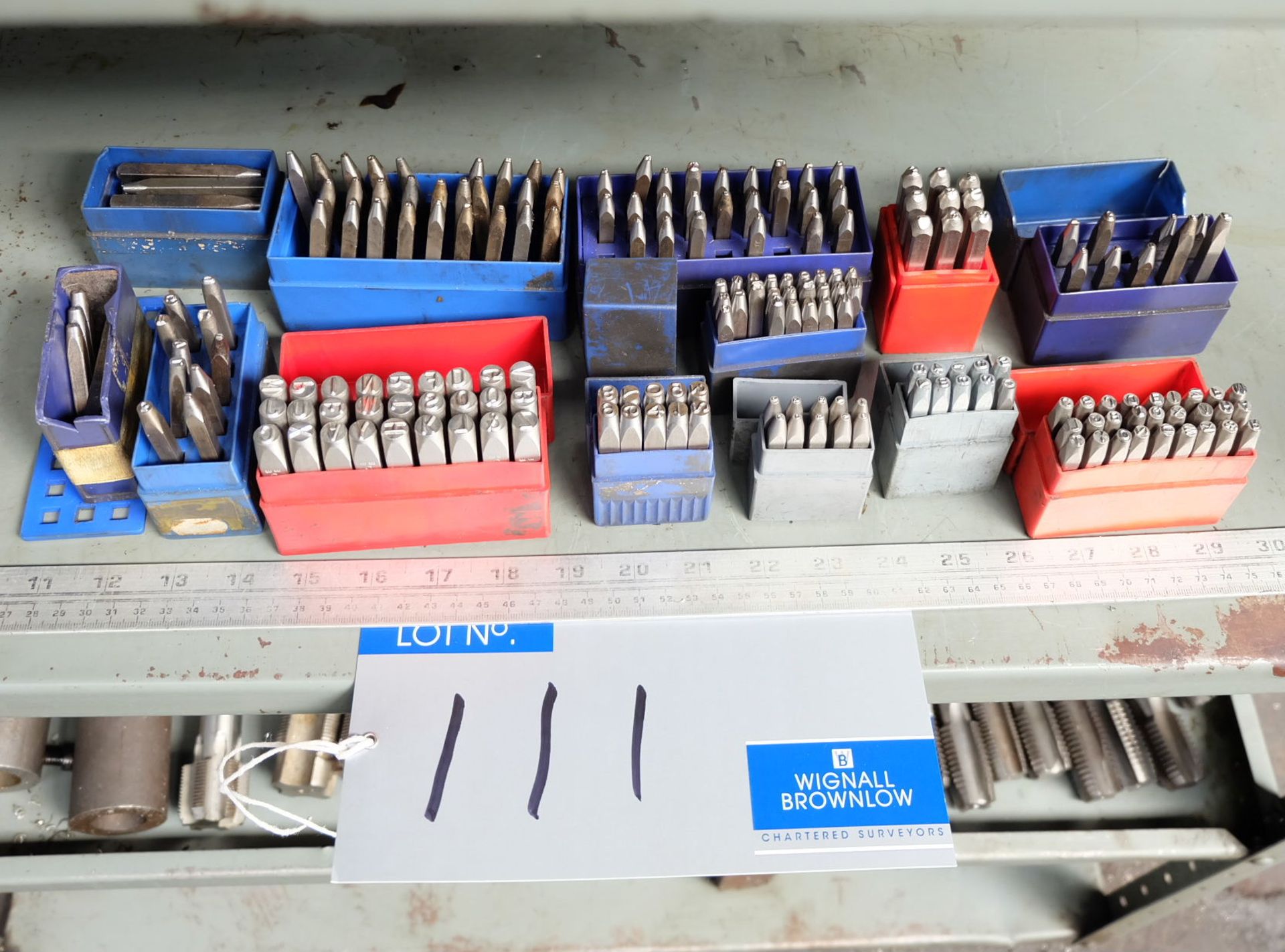 12 sets of Assorted Letter and Number Punches.