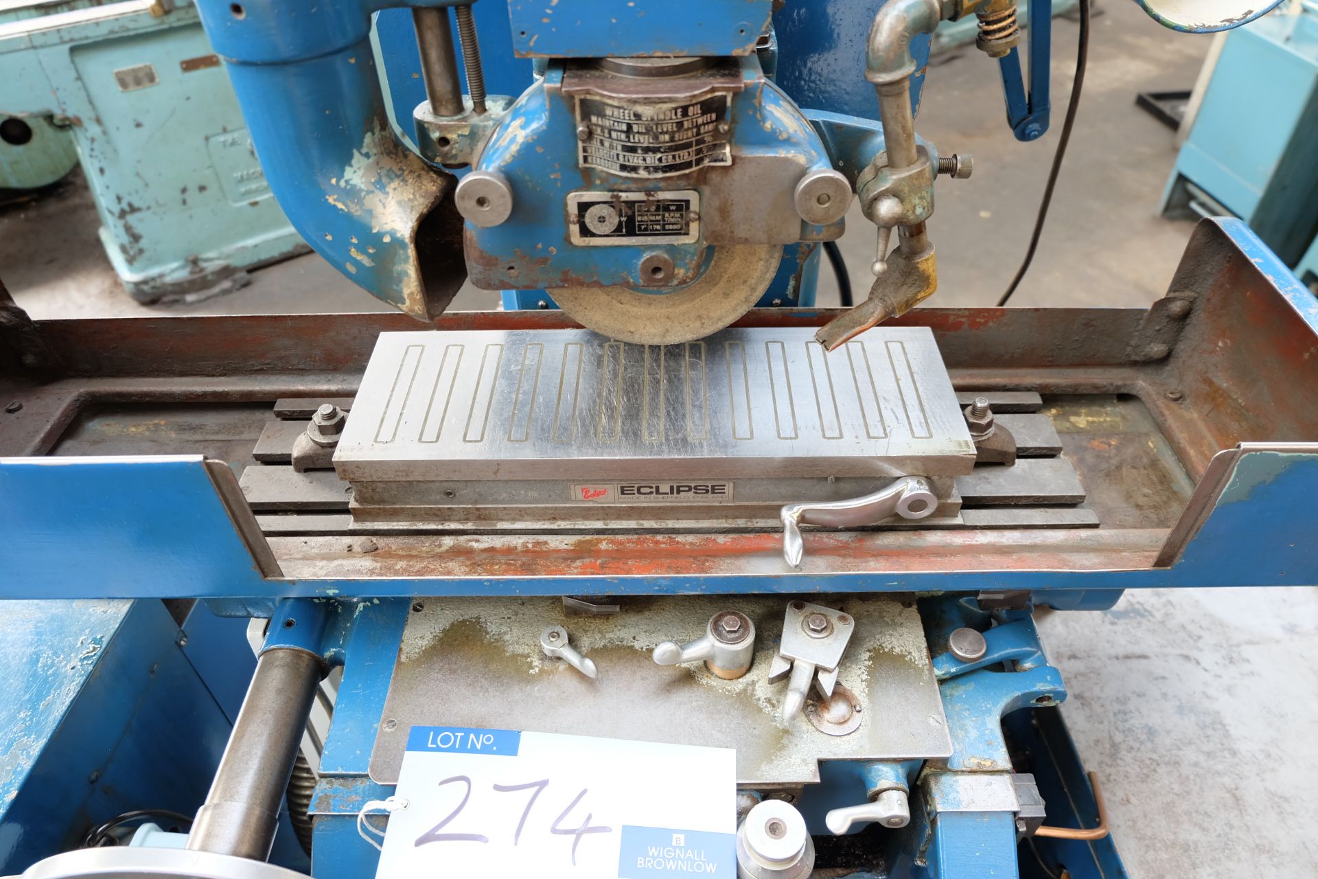 A Jones and Shipman 540 Surface Grinding Machine: 6in x 18in with coolant and extraction. - Image 3 of 3