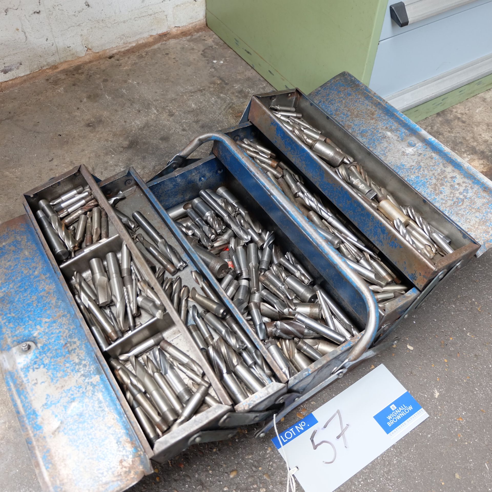 Assorted Milling Cutters and Tool Box.