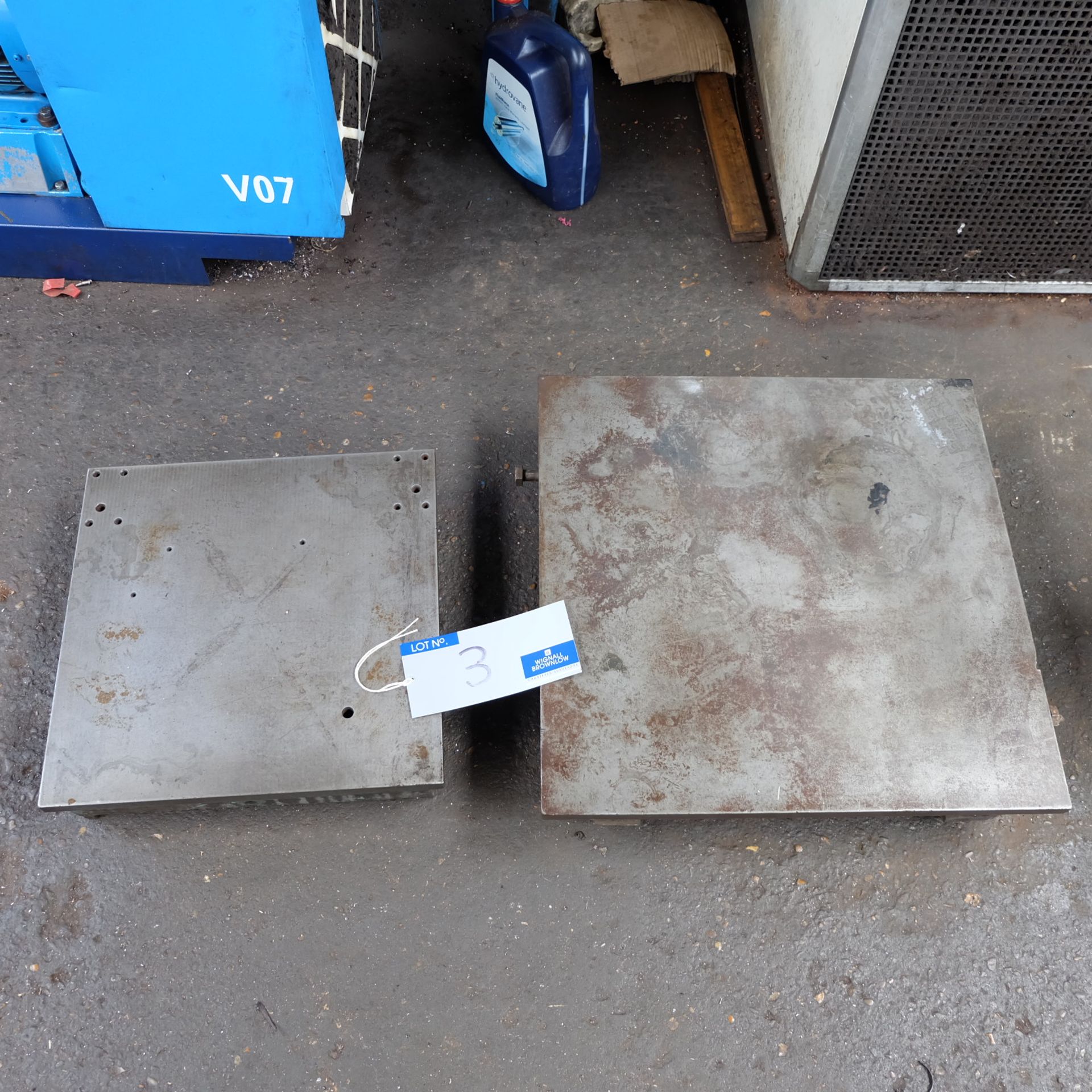 2 Cast Iron Surface Plates: 24in x 24in, 18in x 18in. - Image 2 of 2