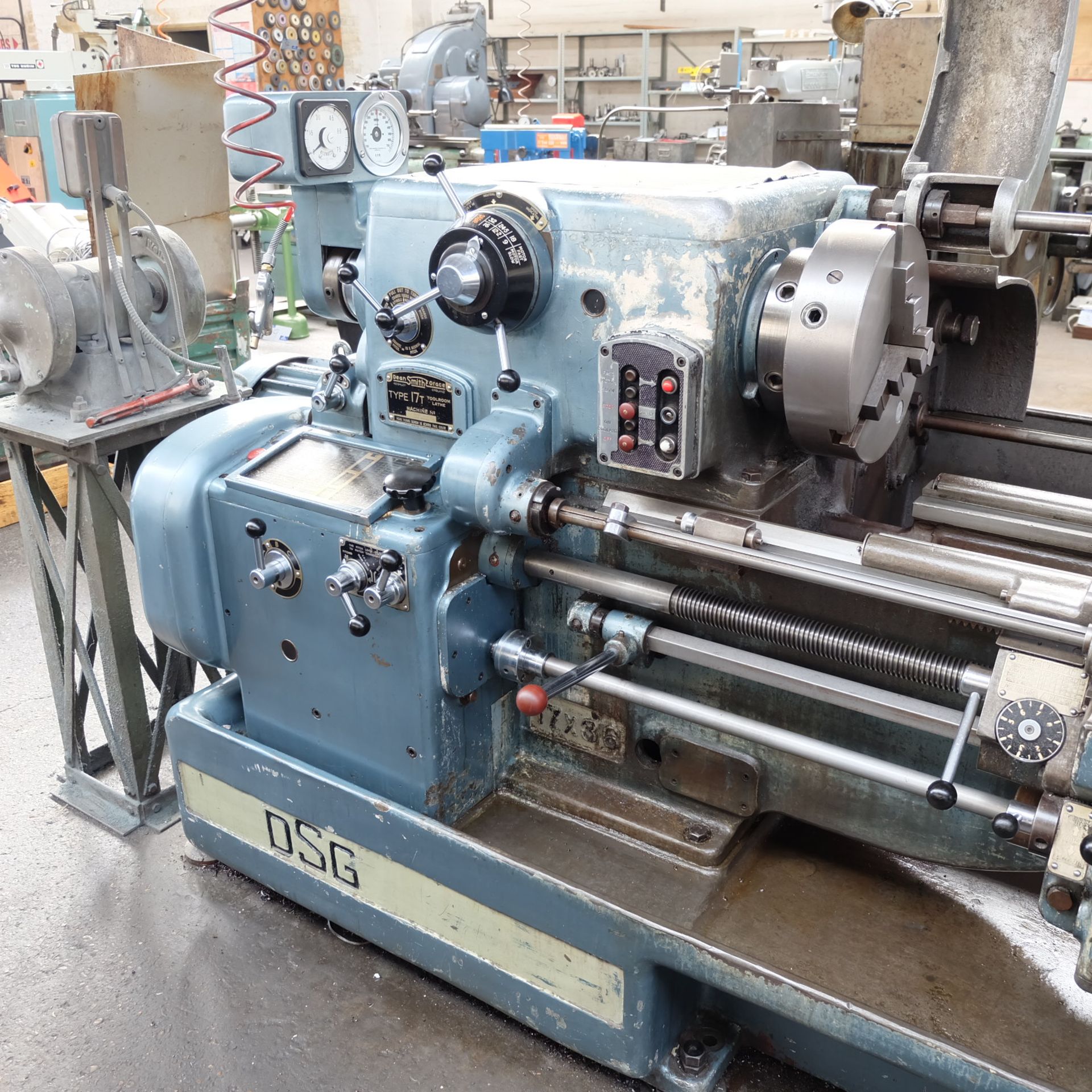 A Dean Smith and Grace Type 17T Toolroom Centre Lathe, 17in swing, 36in centres. - Image 2 of 5