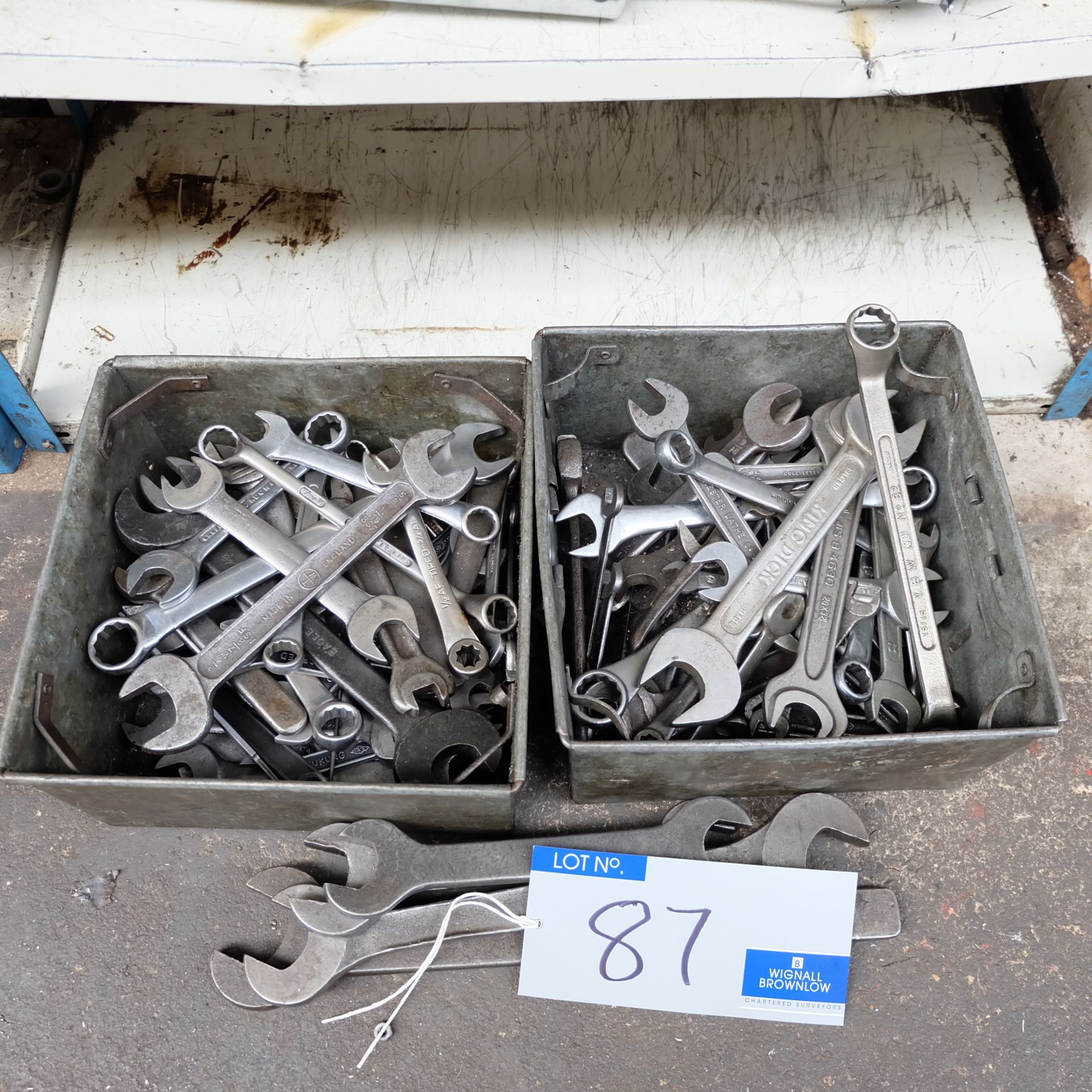Assorted Ring and Open Spanners in 2 boxes.