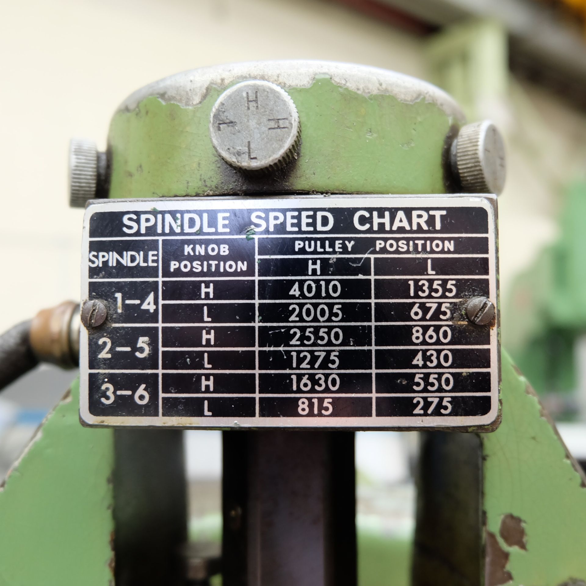 A Meca 6 Spindle Turret Drill, Table 20in x 16in with Compound Table, Turret Tools including 70X - Image 5 of 8