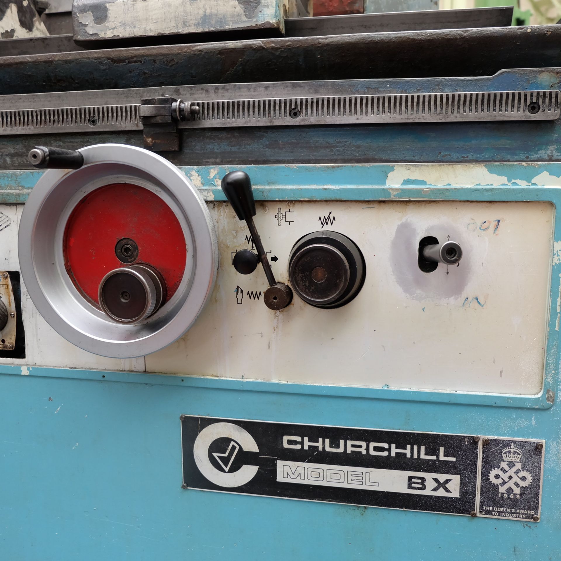 A Churchill Type BX Cylindrical Grinding Machine, Swing Over Bed 13in, Distance Between Centres - Image 6 of 13