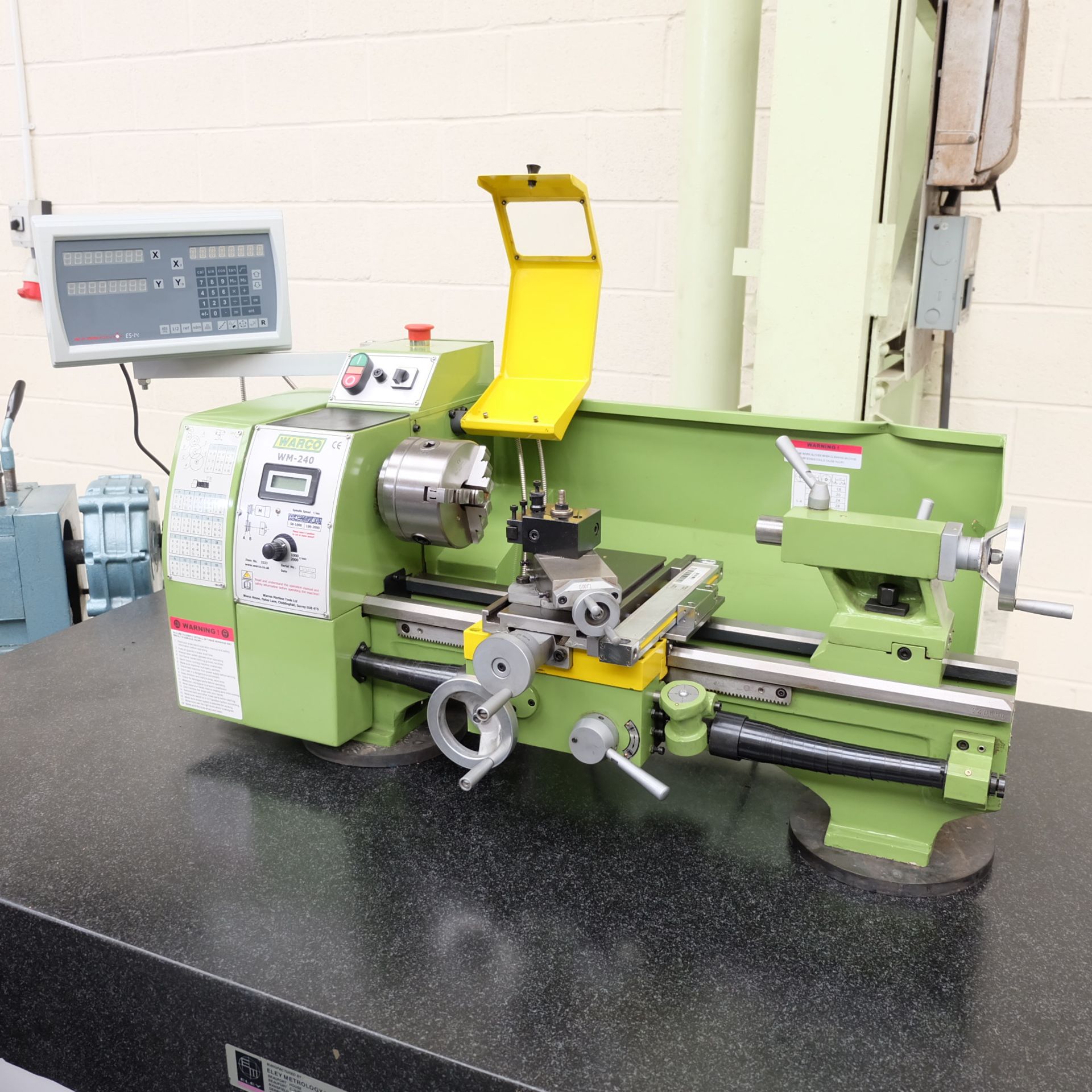A Warco Type WM-240 Bench Type Variable Speed Centre Lathe, Swing over ...