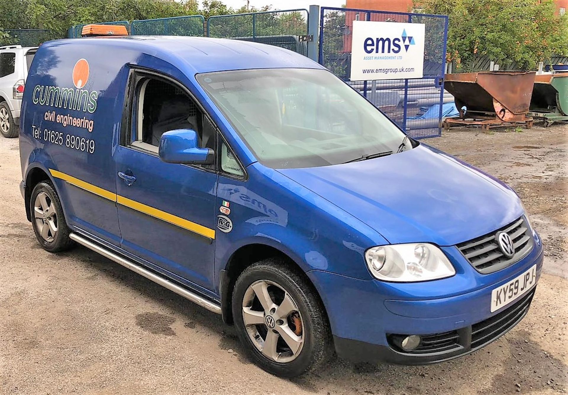 A Volkswagen Caddy C20 1.9TDI Van Reg. No.KY59 JPJ