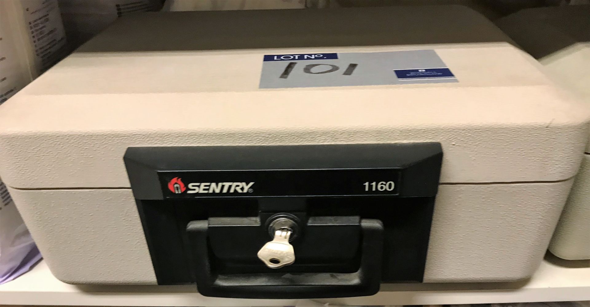 2 Sentry Data Safes, Model 1160 and 1100 (with keys). - Image 2 of 3