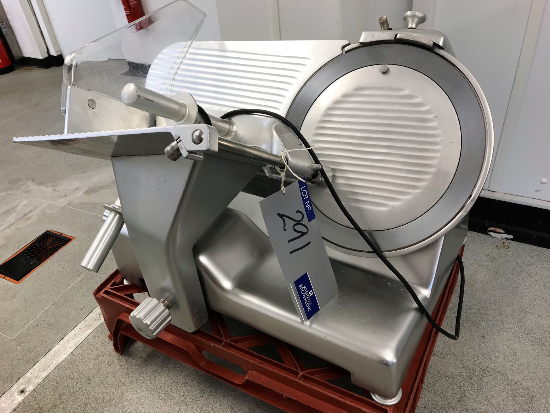 A Sirman Galileo 350 Gravity Feed Meat Slicer (Che