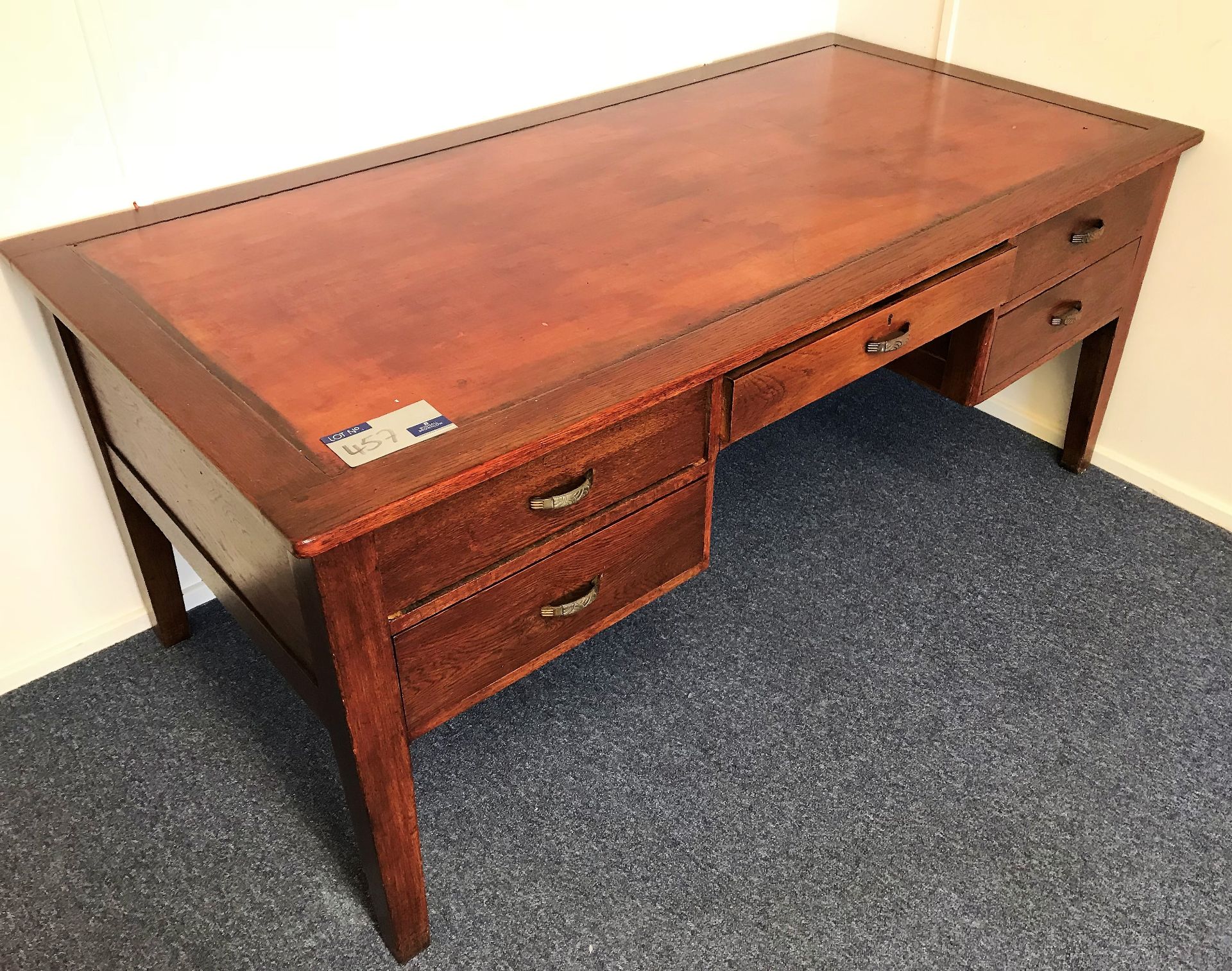 2 Matching Double Pedestal Desks (Fleetwood). - Image 2 of 2