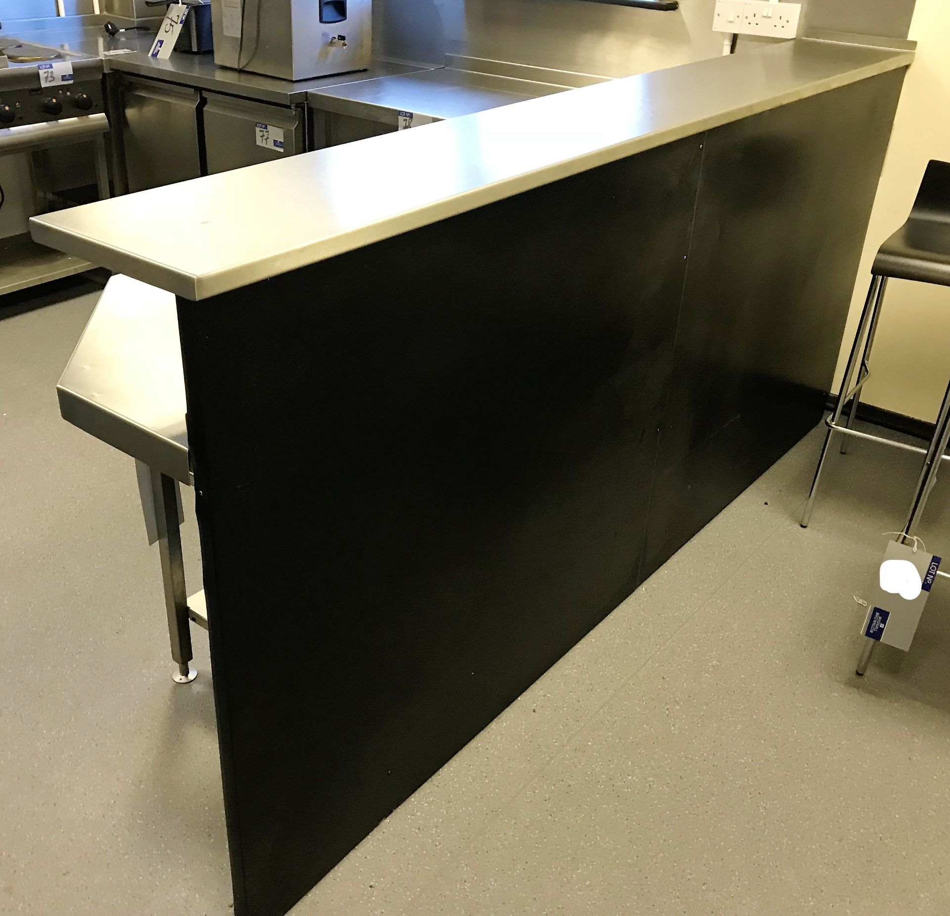 A Stainless Steel Servery with Multi Shelf Storage - Image 2 of 2